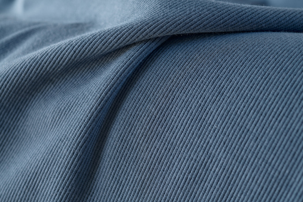 Denim Bamboo Cotton Rib